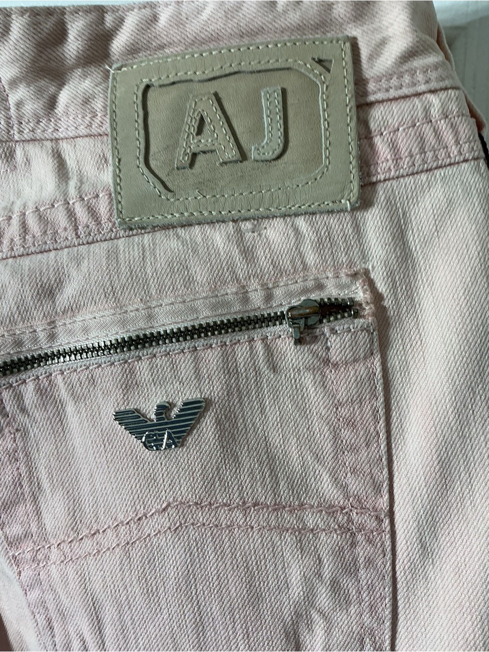 Armani Jeans Pastel Pink Skinny Jeans Size 30 NWT With Flaws - Picture 6 of 13